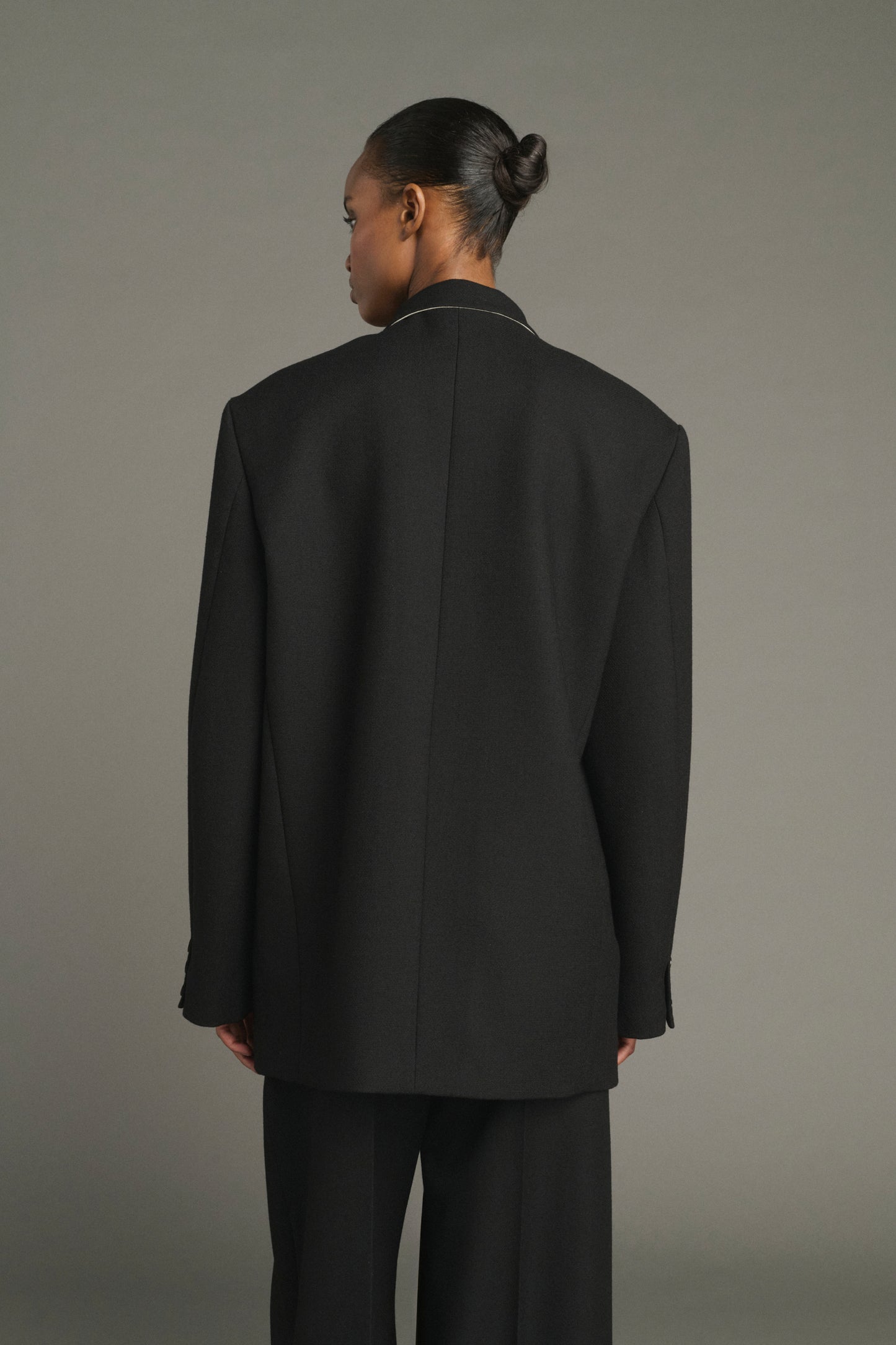 Abrigo Lars - Negro - Lana - Mujer