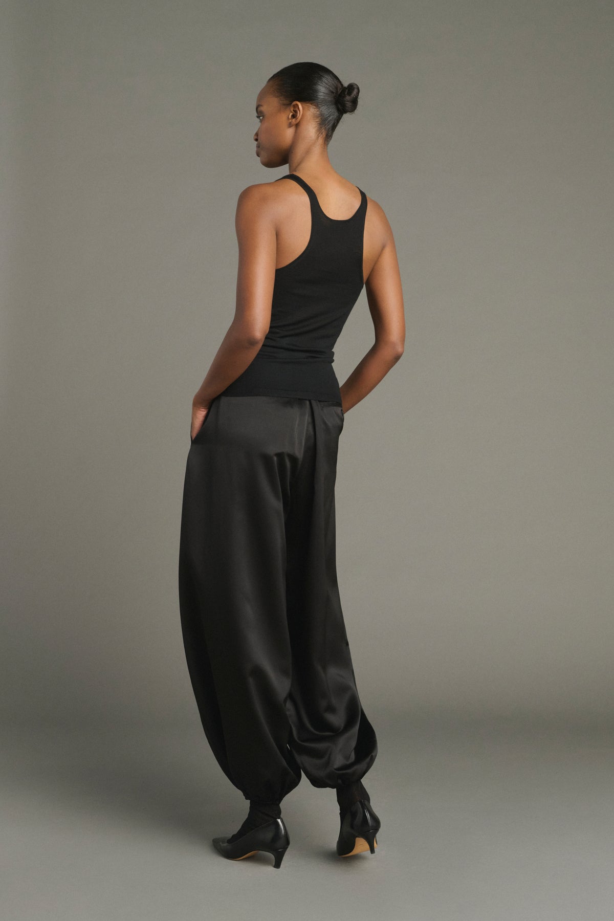 Jersey Juliana - Negro - Lana Merino - Mujer vue 2