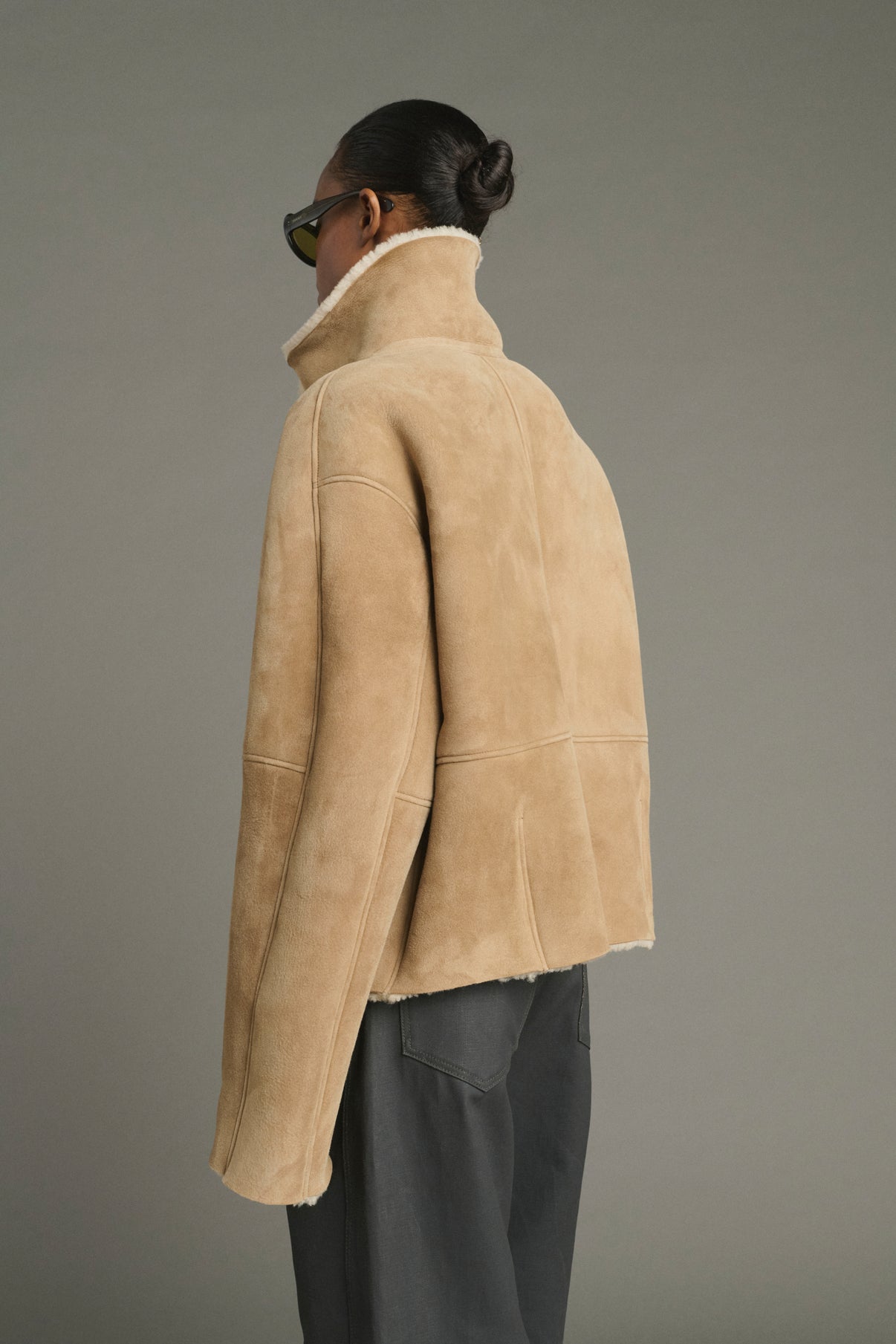 Abrigo Kleber - Beige - Cuero - Mujer vue 4