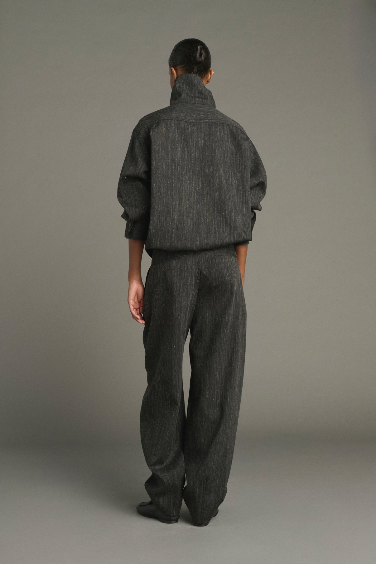 Pantalón Baptiste - Gris Antracita - Lana - Mujer vue 2