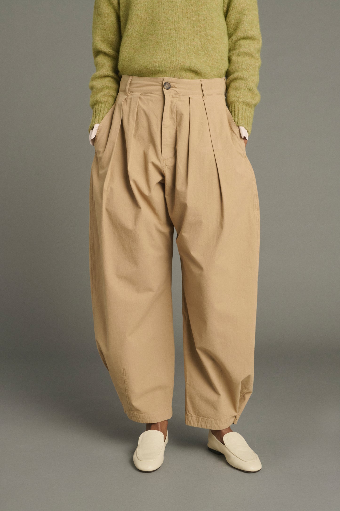 Pantalón Lambert - Beige - Algodón - Mujer