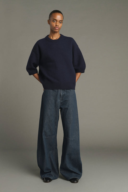 Jersey Lise - Navy - Lana Merino - Mujer