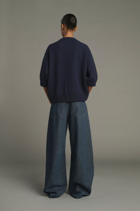 Jersey Lise - Navy - Lana Merino - Mujer