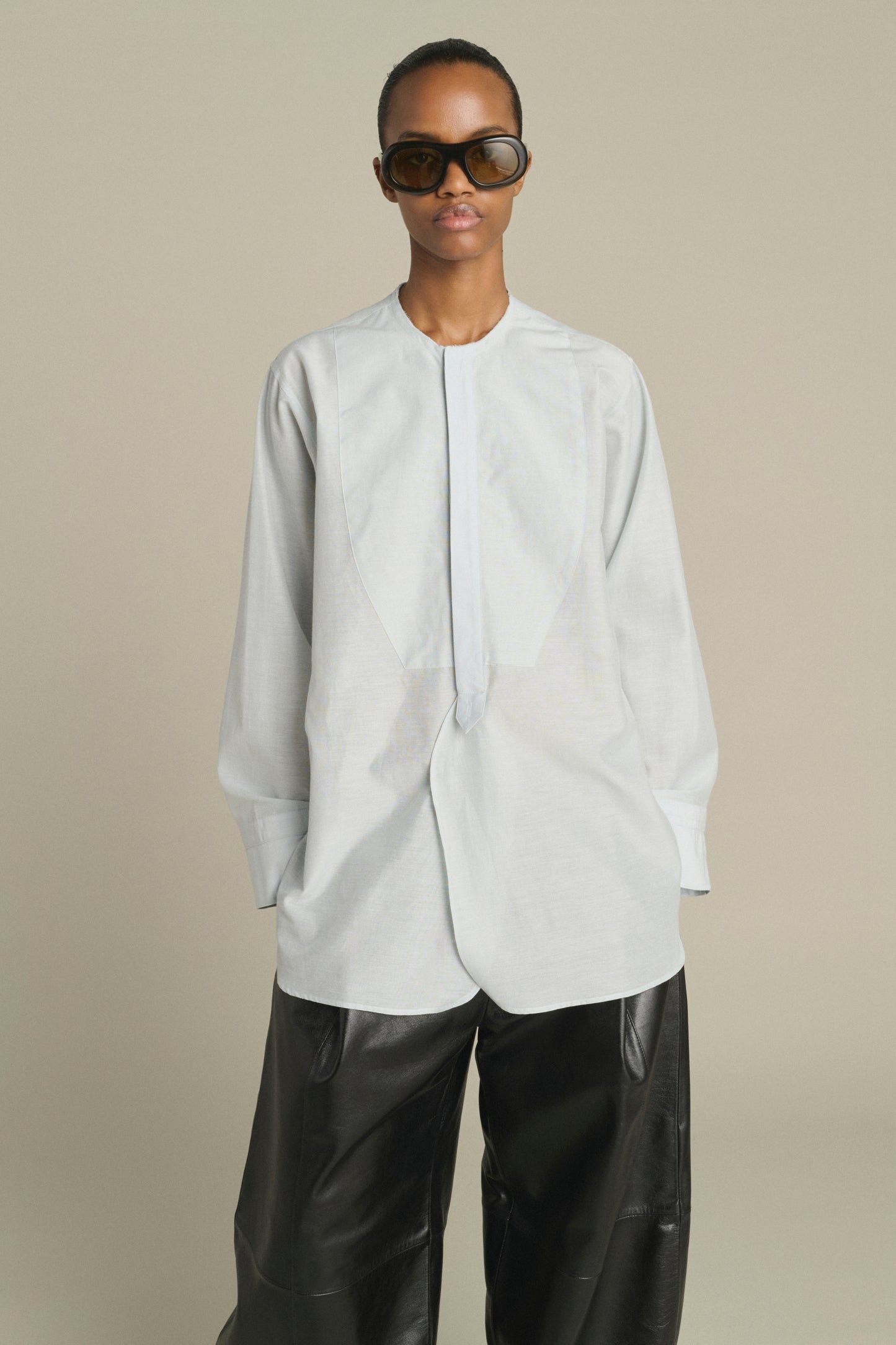 Camisa Anora - Azul Pálido - Algodón - Mujer