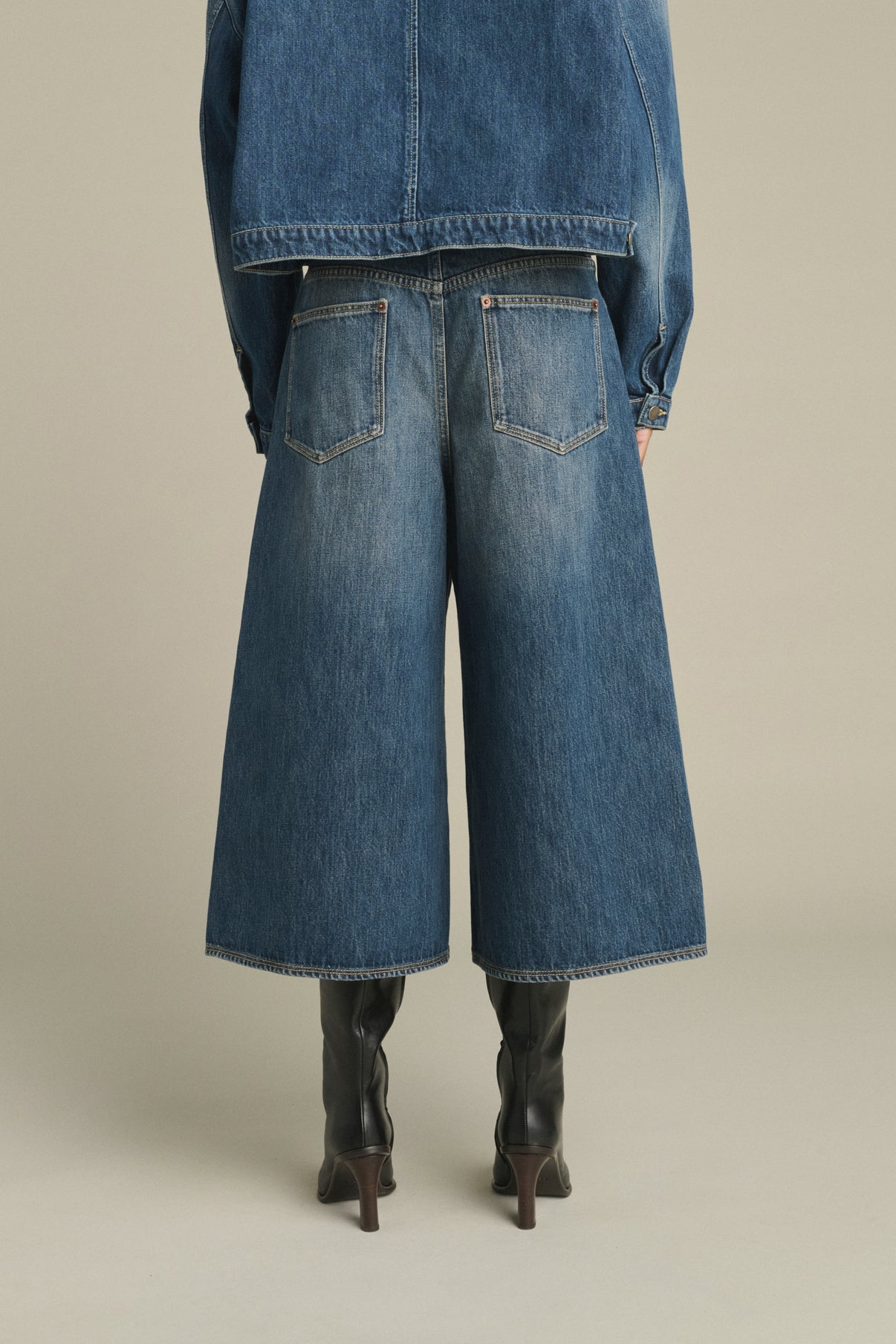 Bermuda Joyce - Denim azul delavé - Algodón - Mujer vue 4