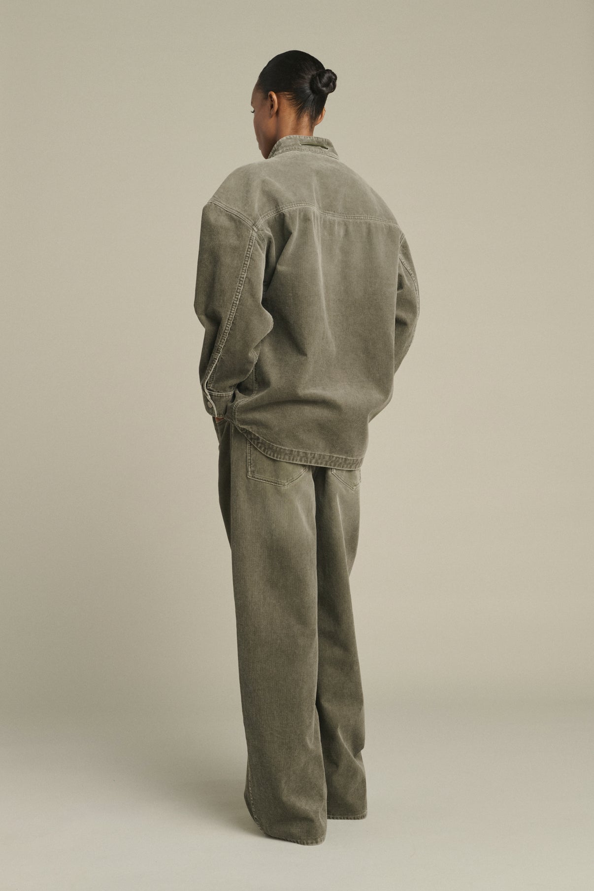 Camisa Lima - Gris - Algodón - Mujer vue 4