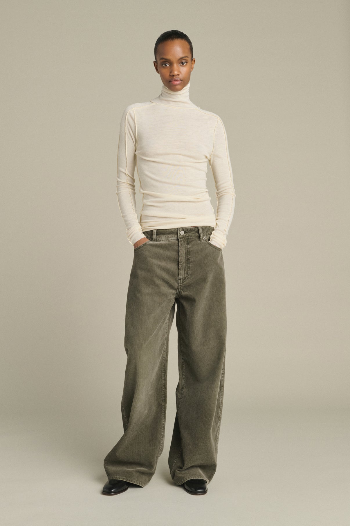 Pantalón Hunter - Gris - Algodón - Mujer vue 2