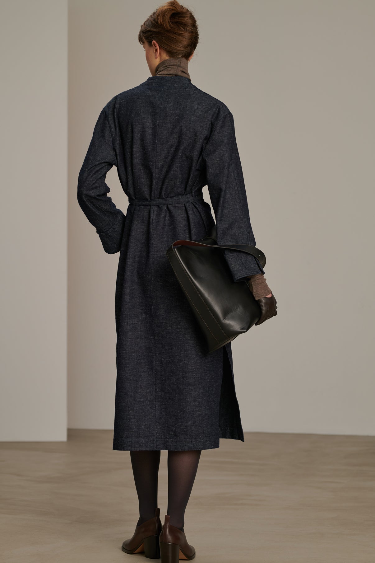 Robe Carla - Bleu/Noir - Coton - Femme vue 2