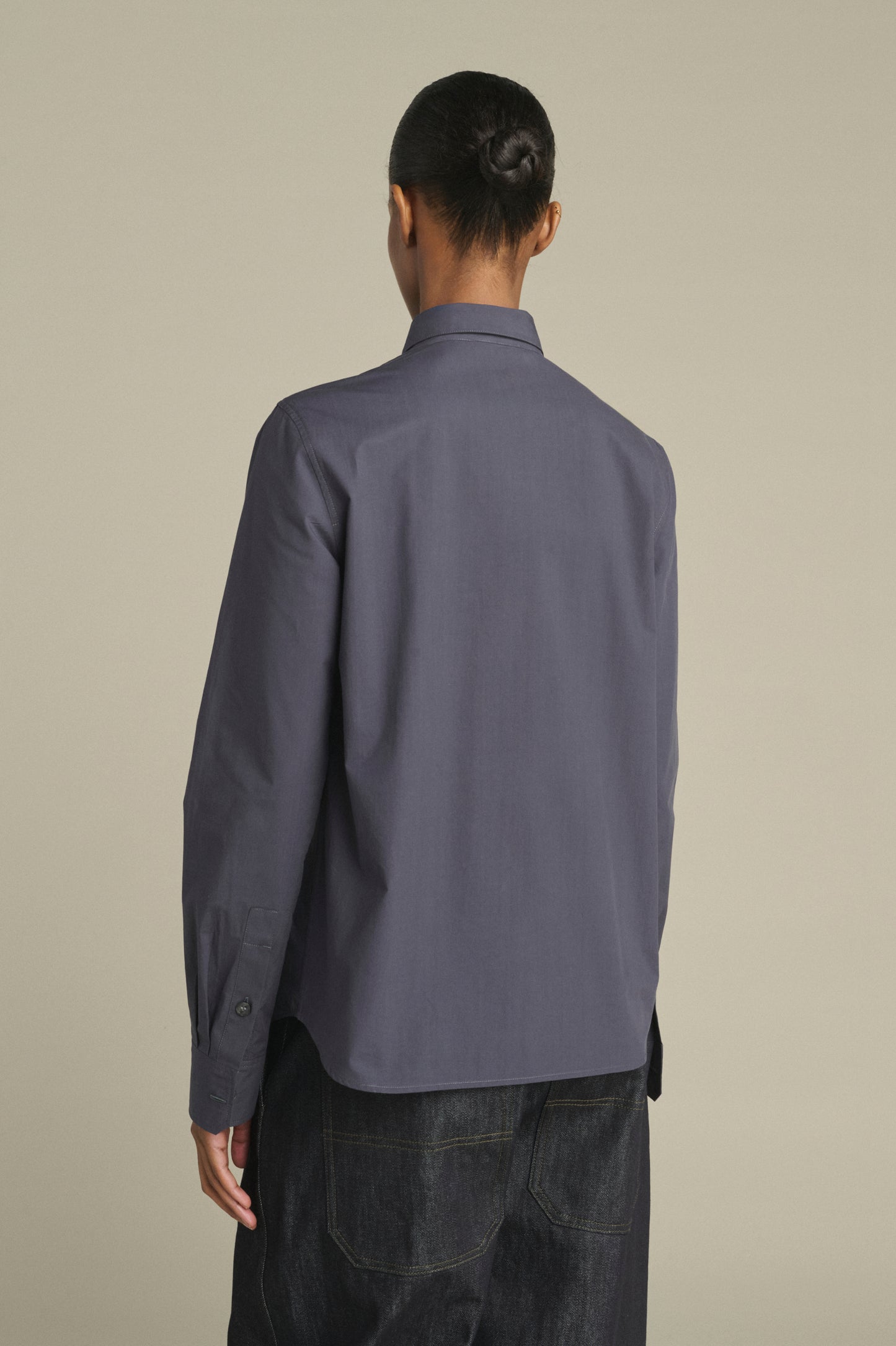 Camisa Lavinia - Azul Noche - Algodón - Mujer