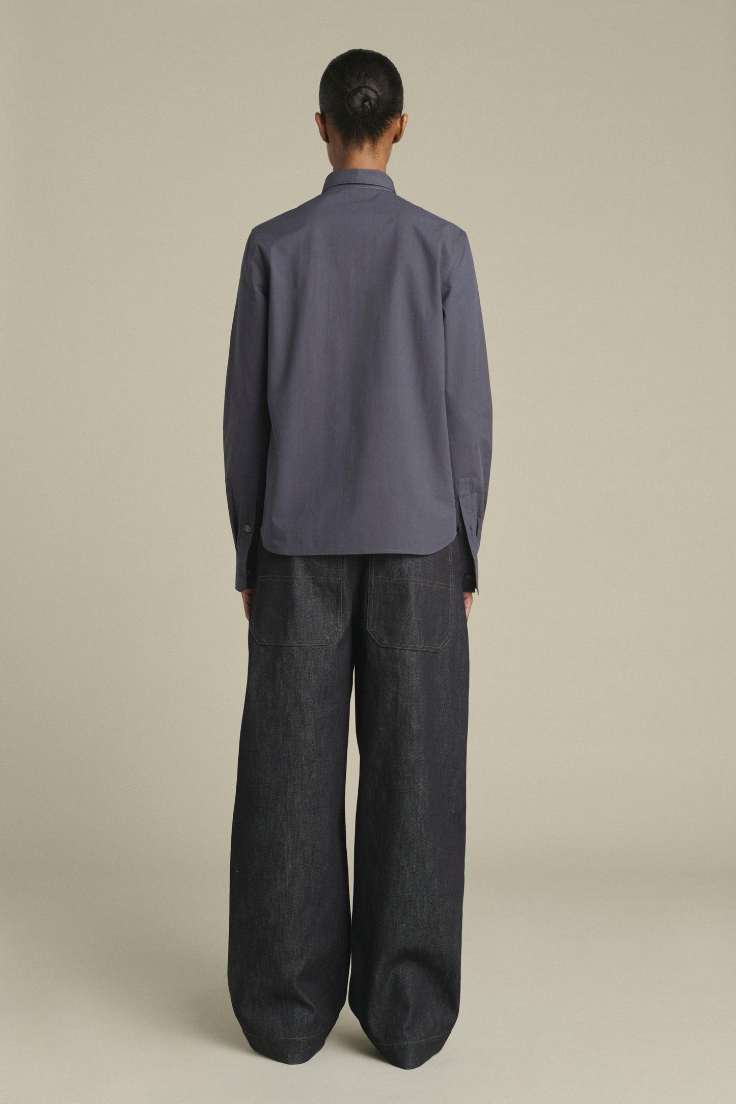 Camisa Lavinia - Azul Noche - Algodón - Mujer