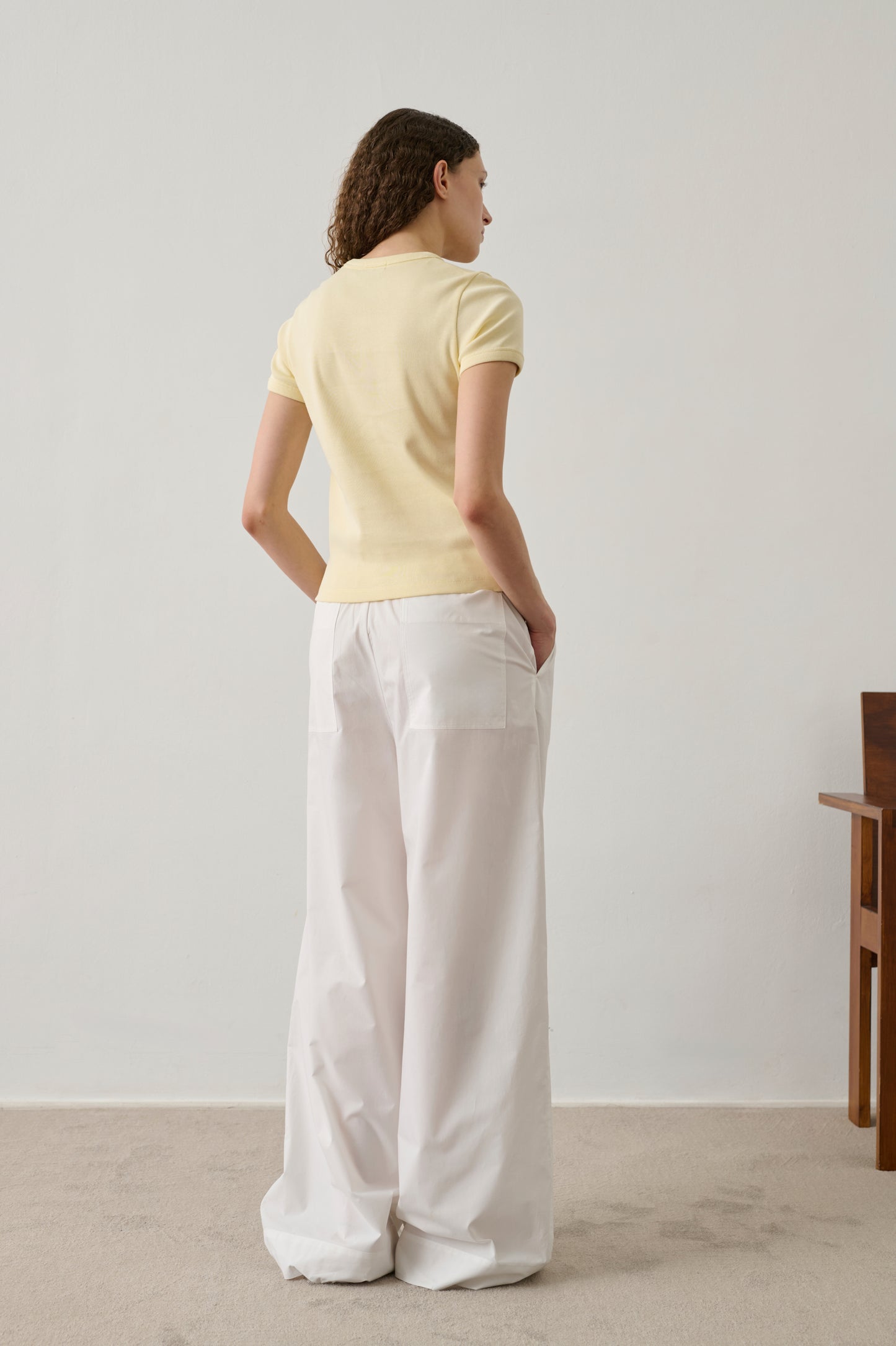 Camiseta Aristide - Amarillo Pálido - Algodón - Mujer