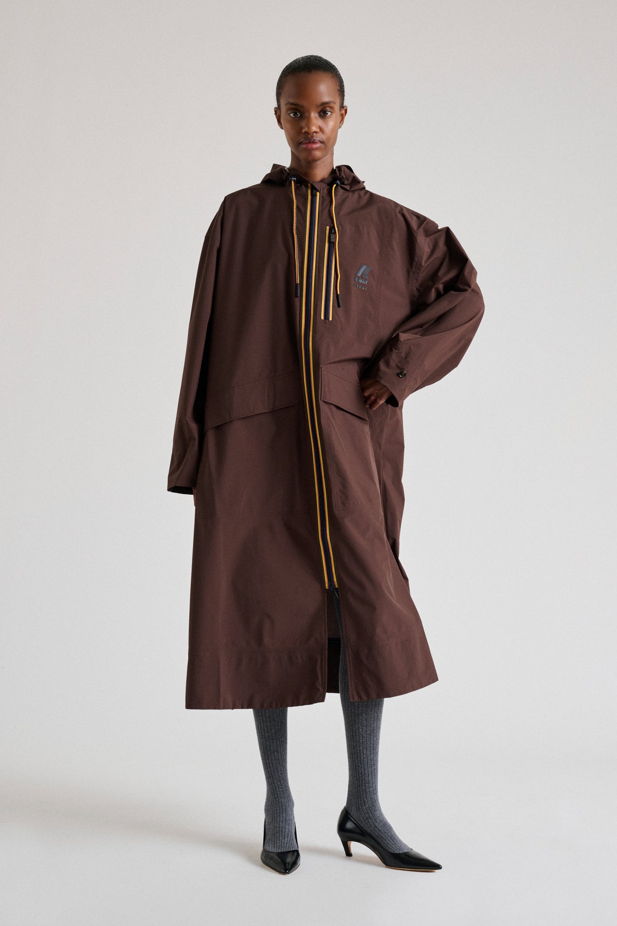 Trench Pradel - Chocolate oversize para mujer - Soeur vue 1