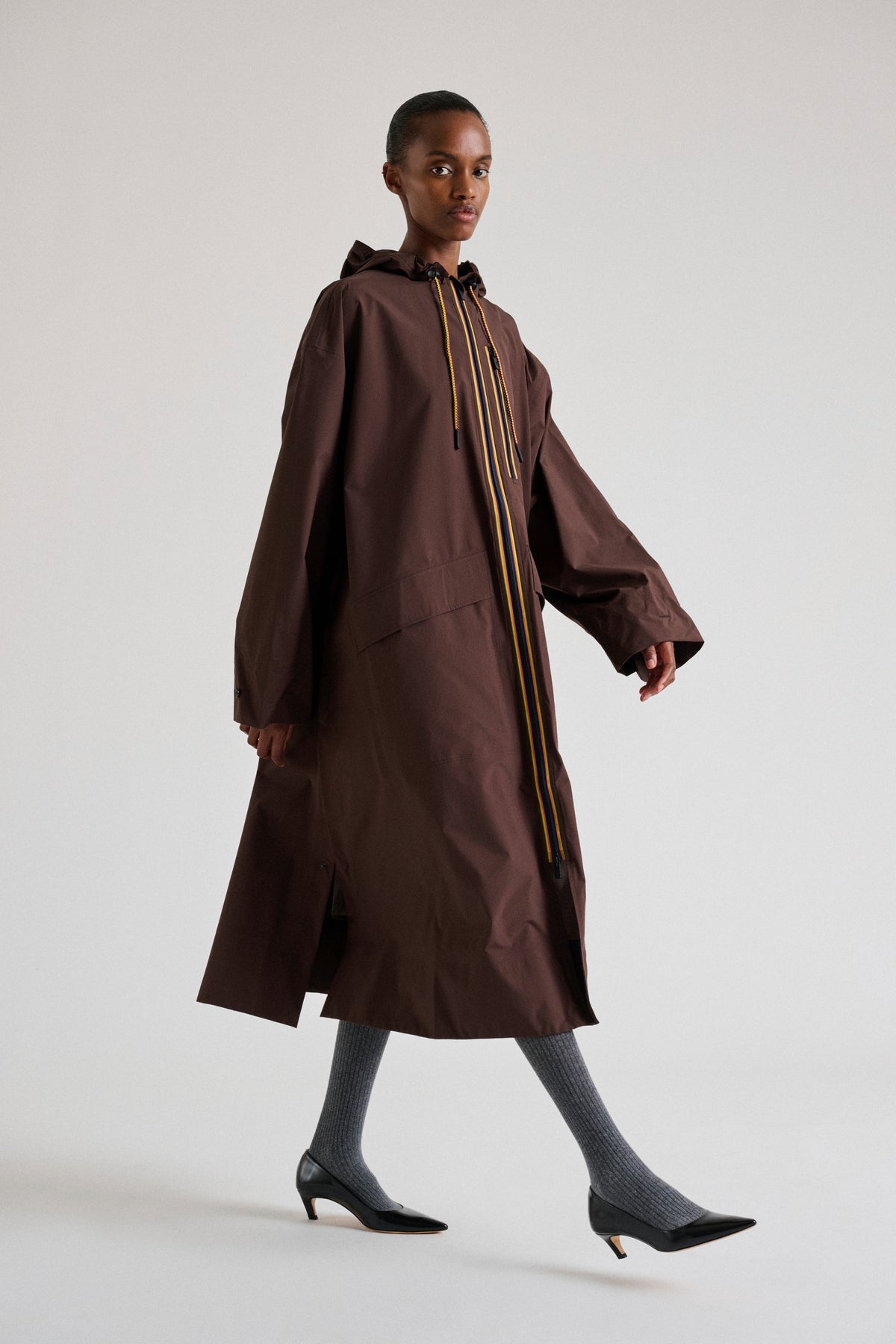 Trench Pradel - Chocolate oversize para mujer - Soeur