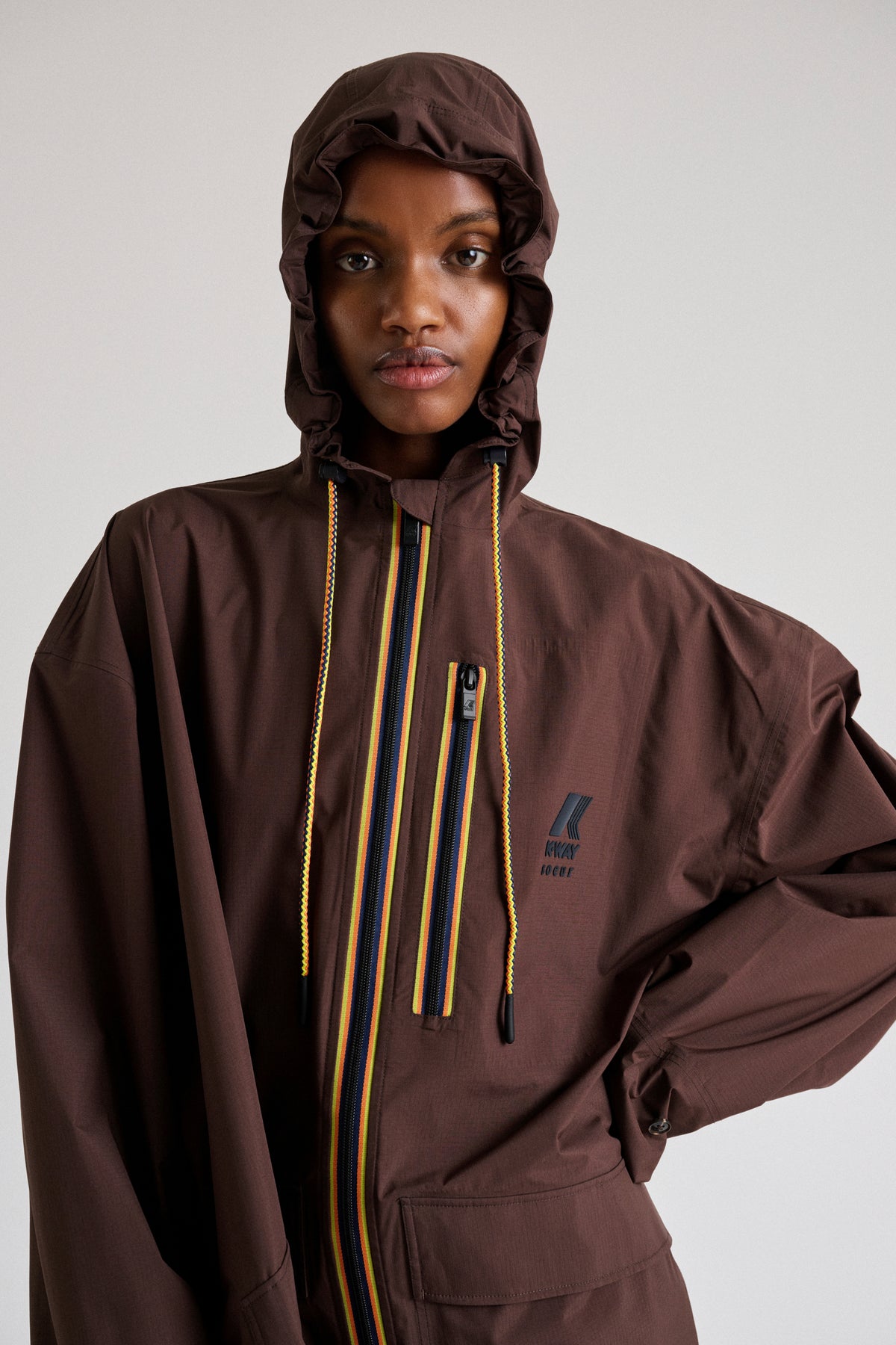 Trench Pradel - Chocolate oversize para mujer - Soeur