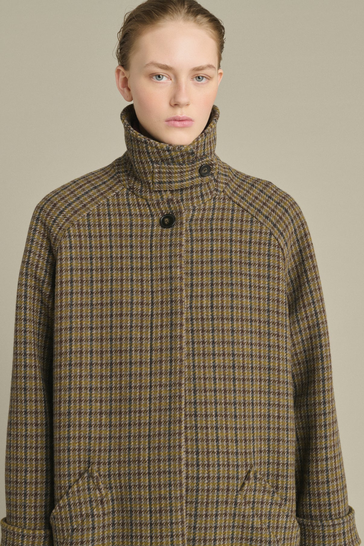 Abrigo Berlin - Gris/Caqui - Lana - Mujer vue 5