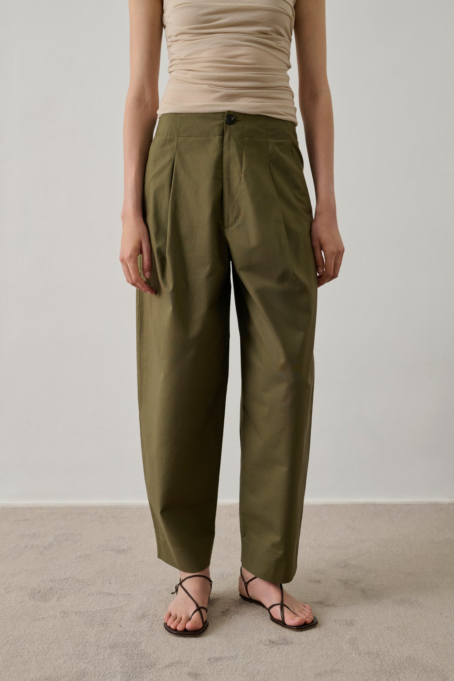 Pantalon Daley - Kaki - Coton - Femme