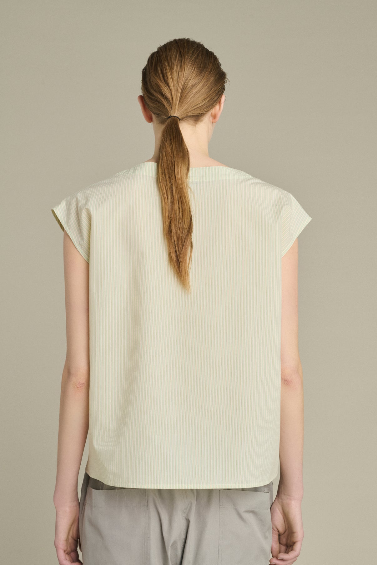 Blusa Lorena - Verde/Crudo - Algodón - Mujer vue 2