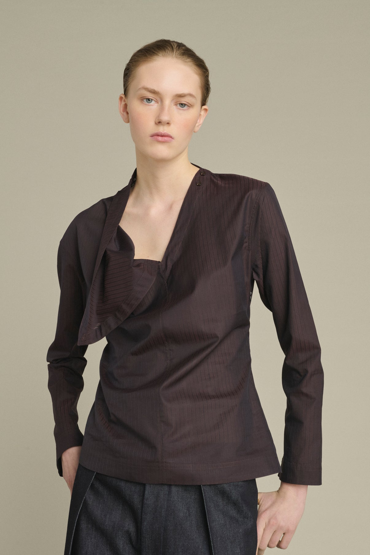 Blusa Lana - Higo/Marrón - Algodón - Mujer vue 4