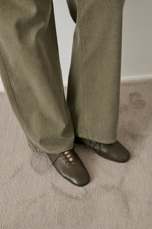 Ballerines Orso - Terre D'Ombre - Cuir - Femme