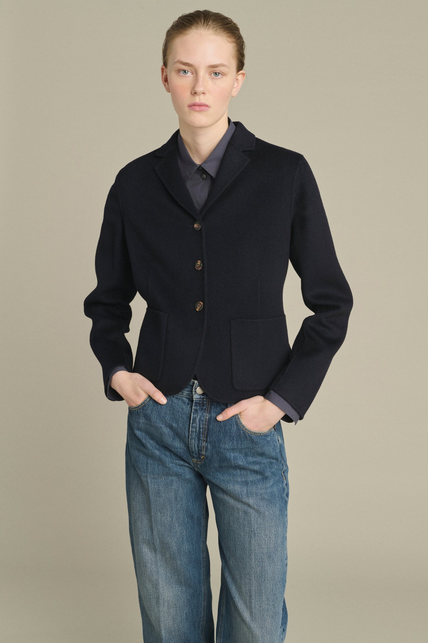 Chaqueta Hespera - Deep Navy - Lana - Mujer