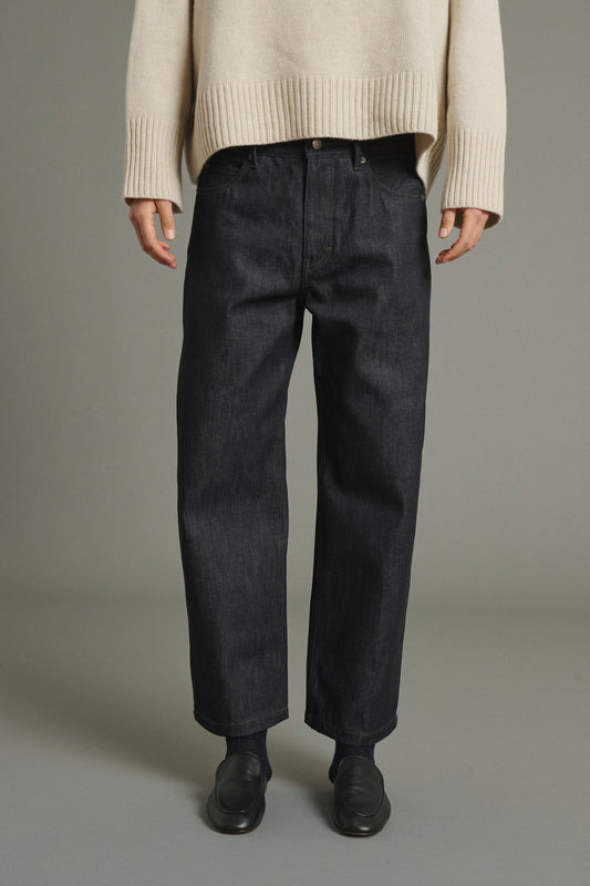 Vaqueros Harrison - Azul Raw - Coton - Mujer
