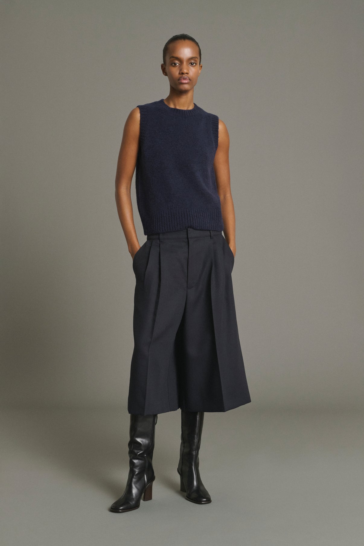 Jersey Namaste - Azul marino - Lana - Mujer vue 4