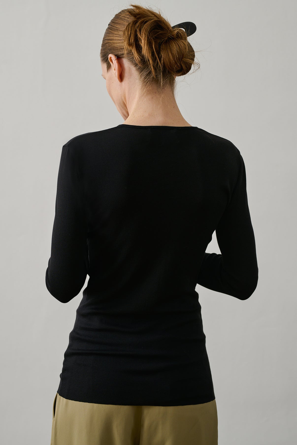 T-shirt Pernille - Noir - Coton - Femme vue 3