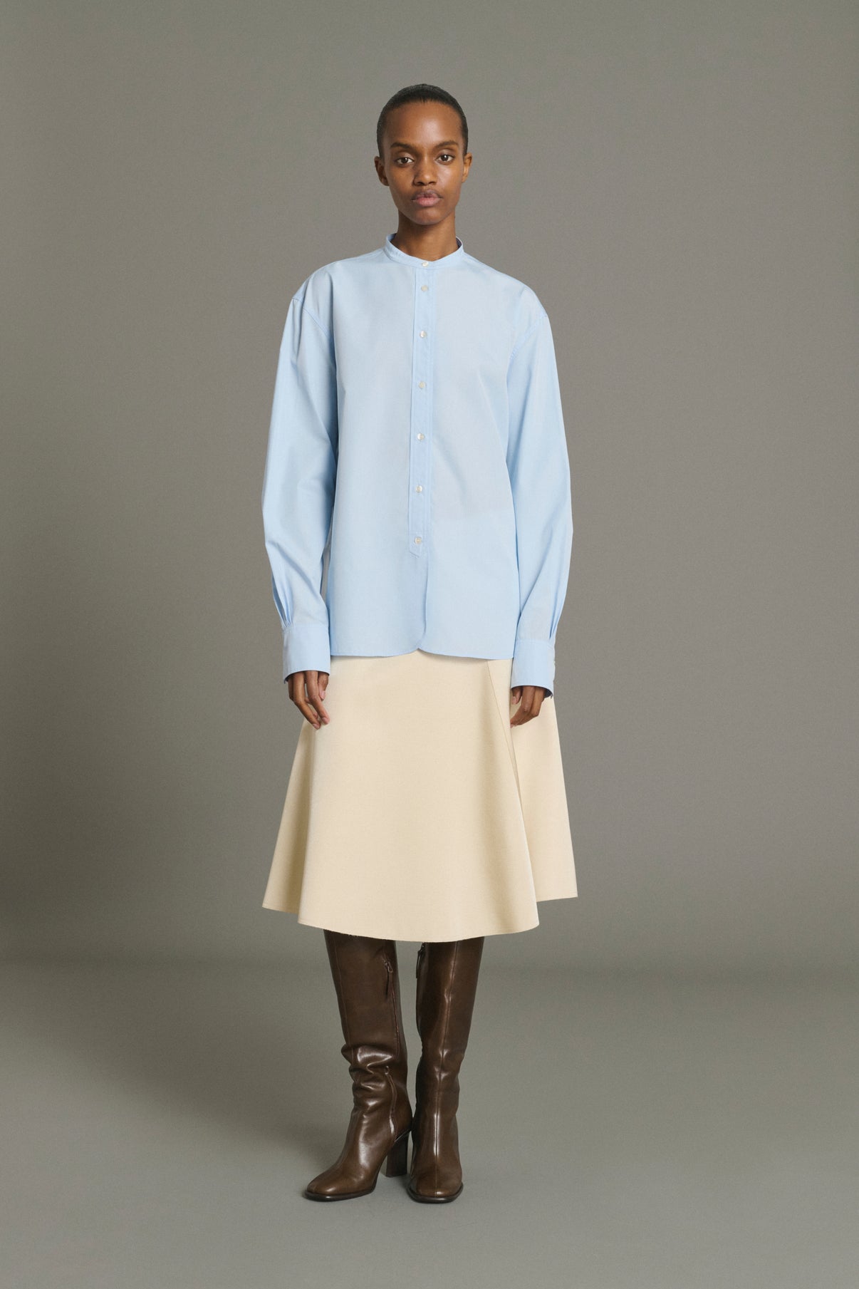 Camisa Bermudes - Azul Cielo Popelina Orgánica Mujer - Soeur vue 5