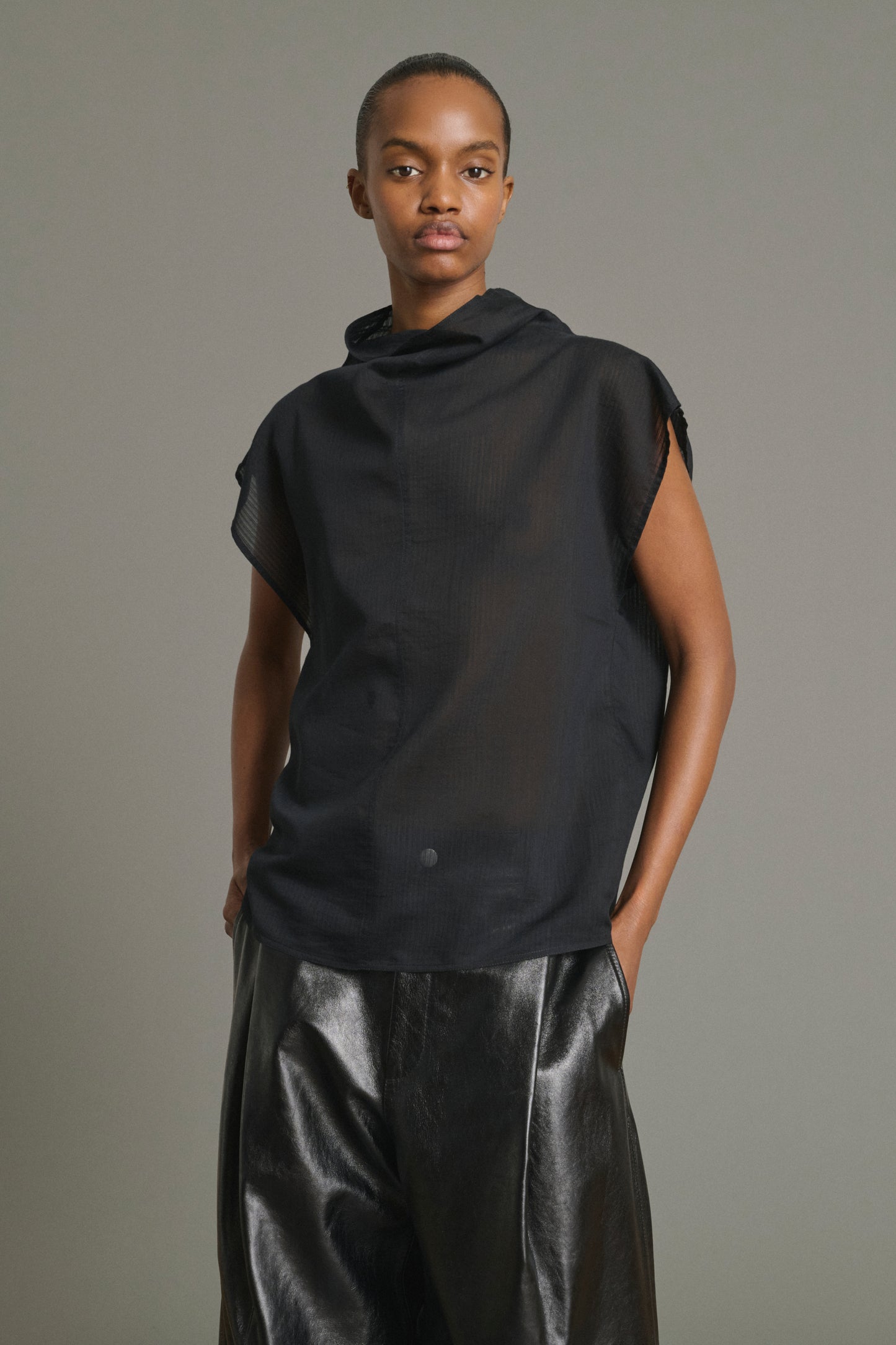 Blusa Izumi - Negro - Algodón - Mujer