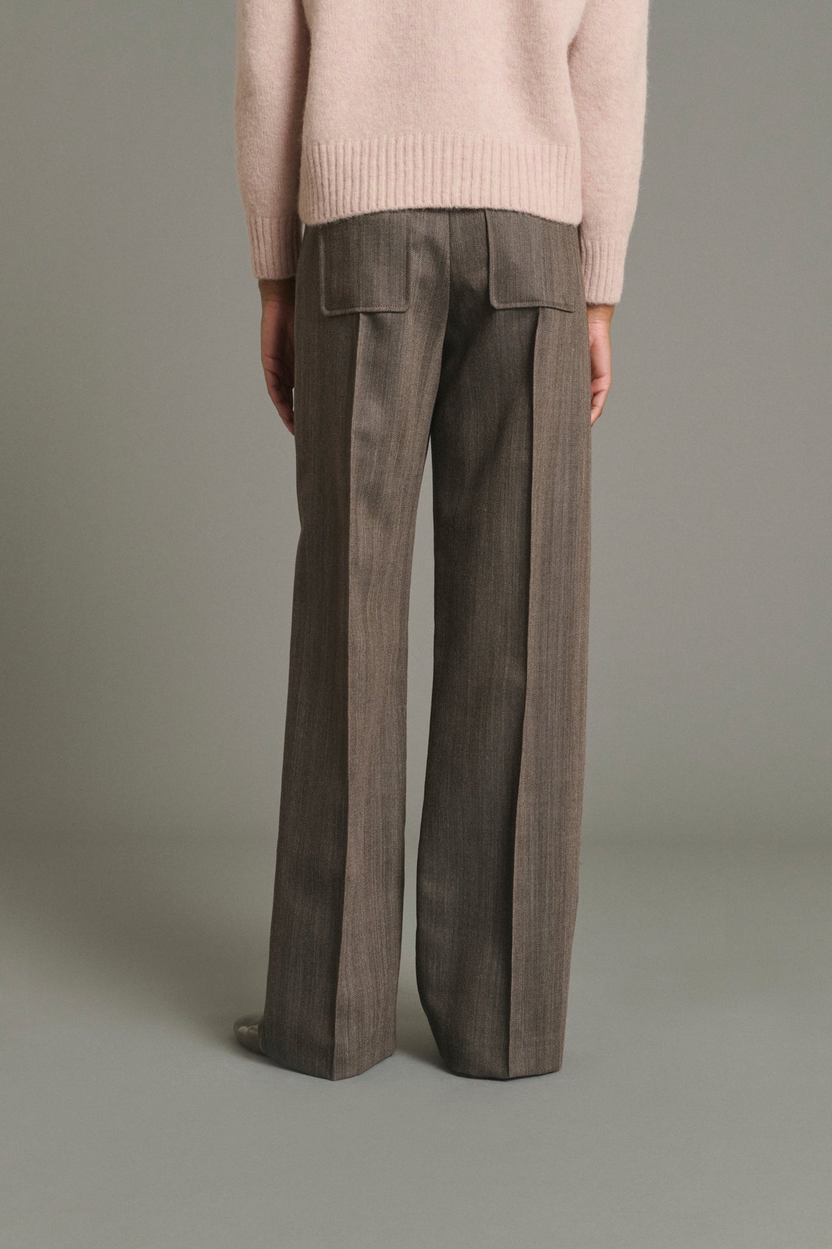 Pantalón Harold - Marrón Glacé - Lana - Mujer vue 3