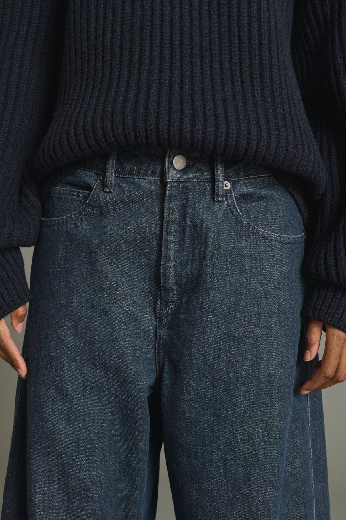Vaqueros Gaspard - Azul Gris - Coton - Mujer vue 5