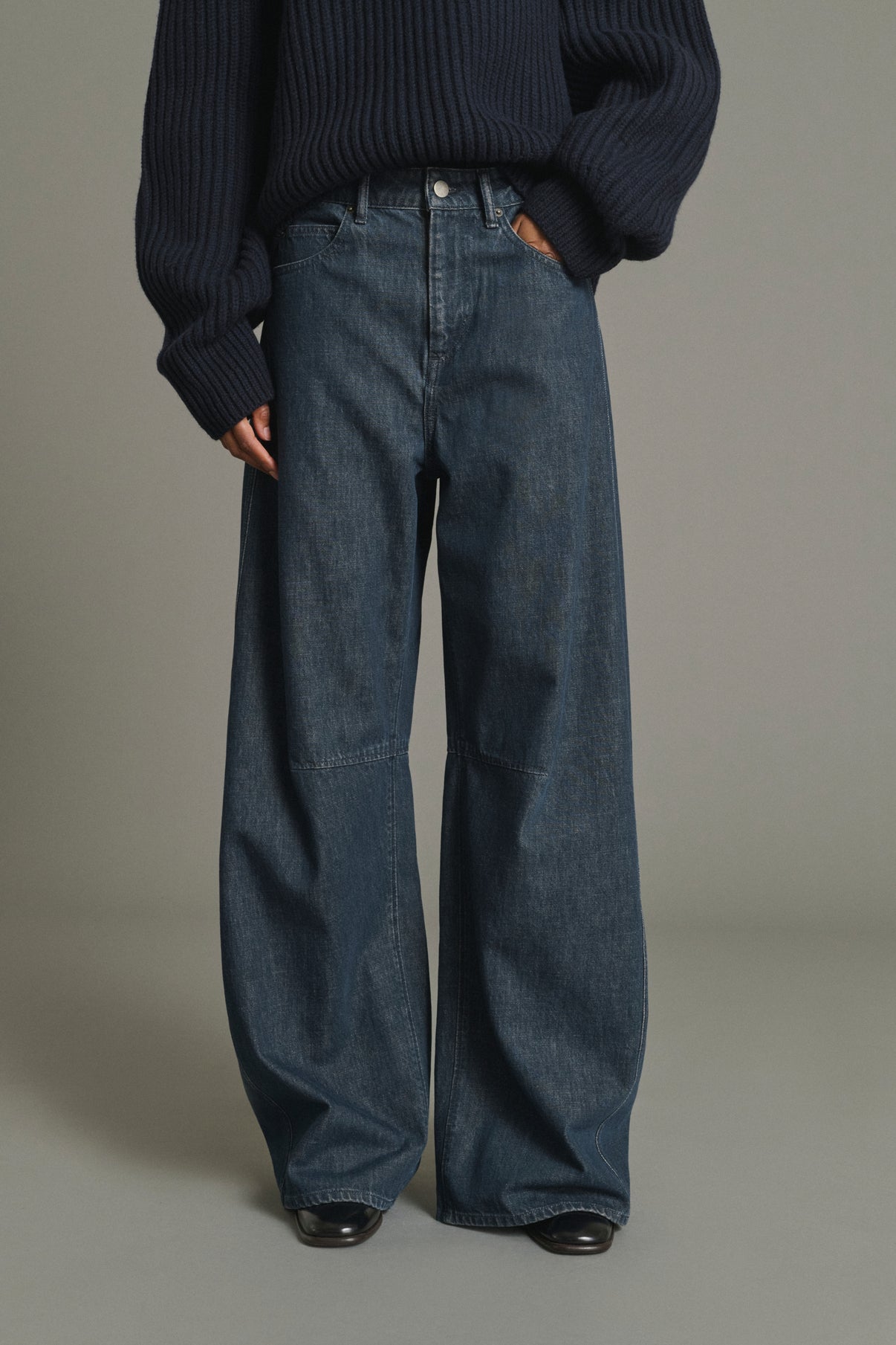 Vaqueros Gaspard - Azul Gris - Coton - Mujer vue 3