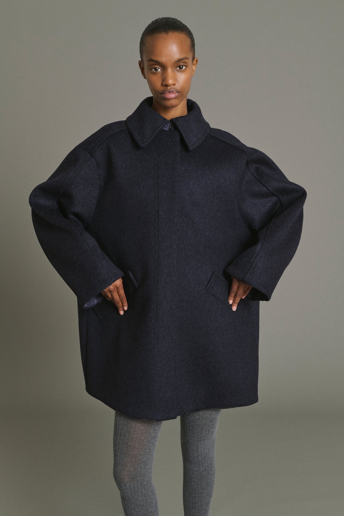 Abrigo Kasper - Dark Navy - Lana - Mujer vue 4