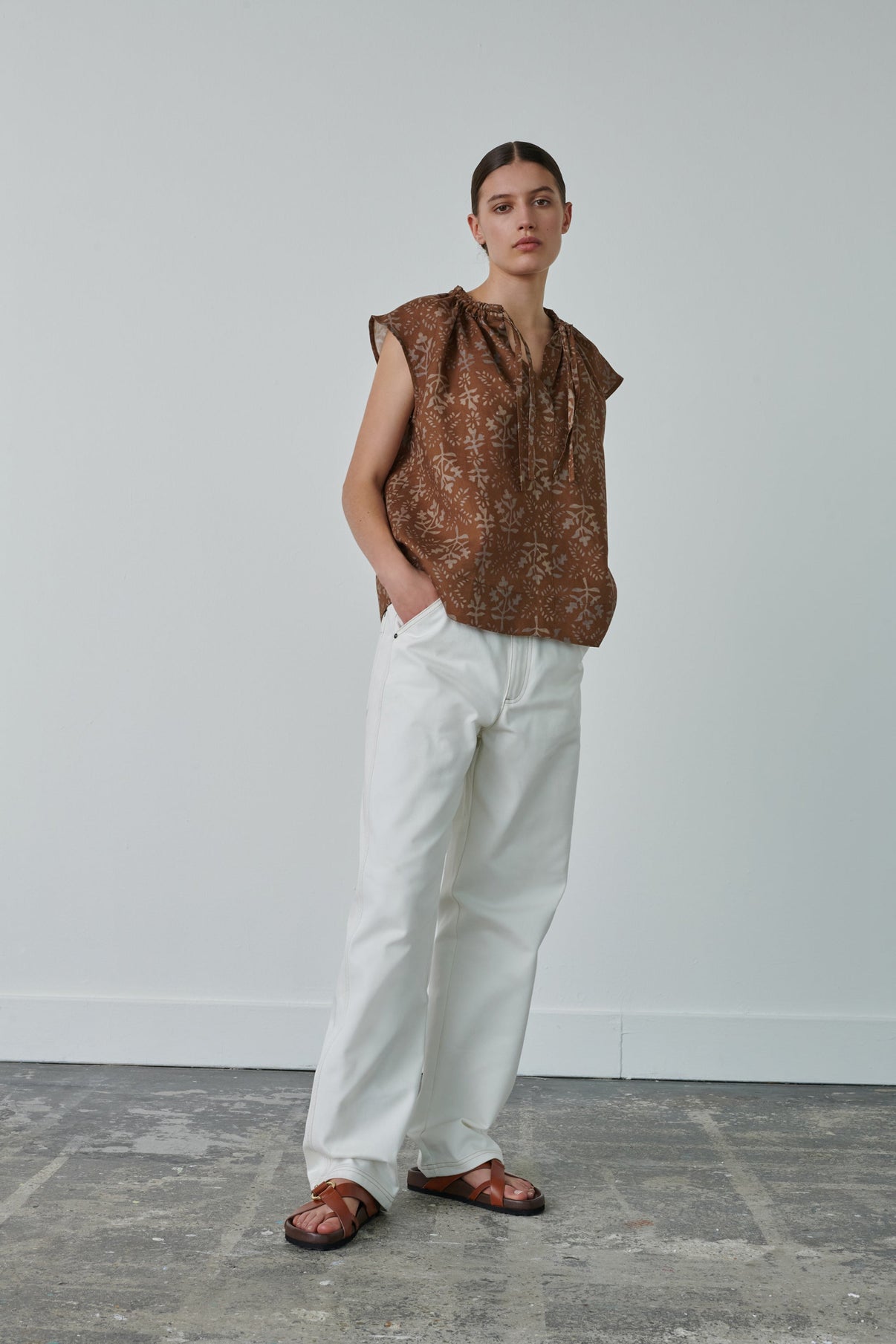 CAMISA TANGER MARRÓN vue 4