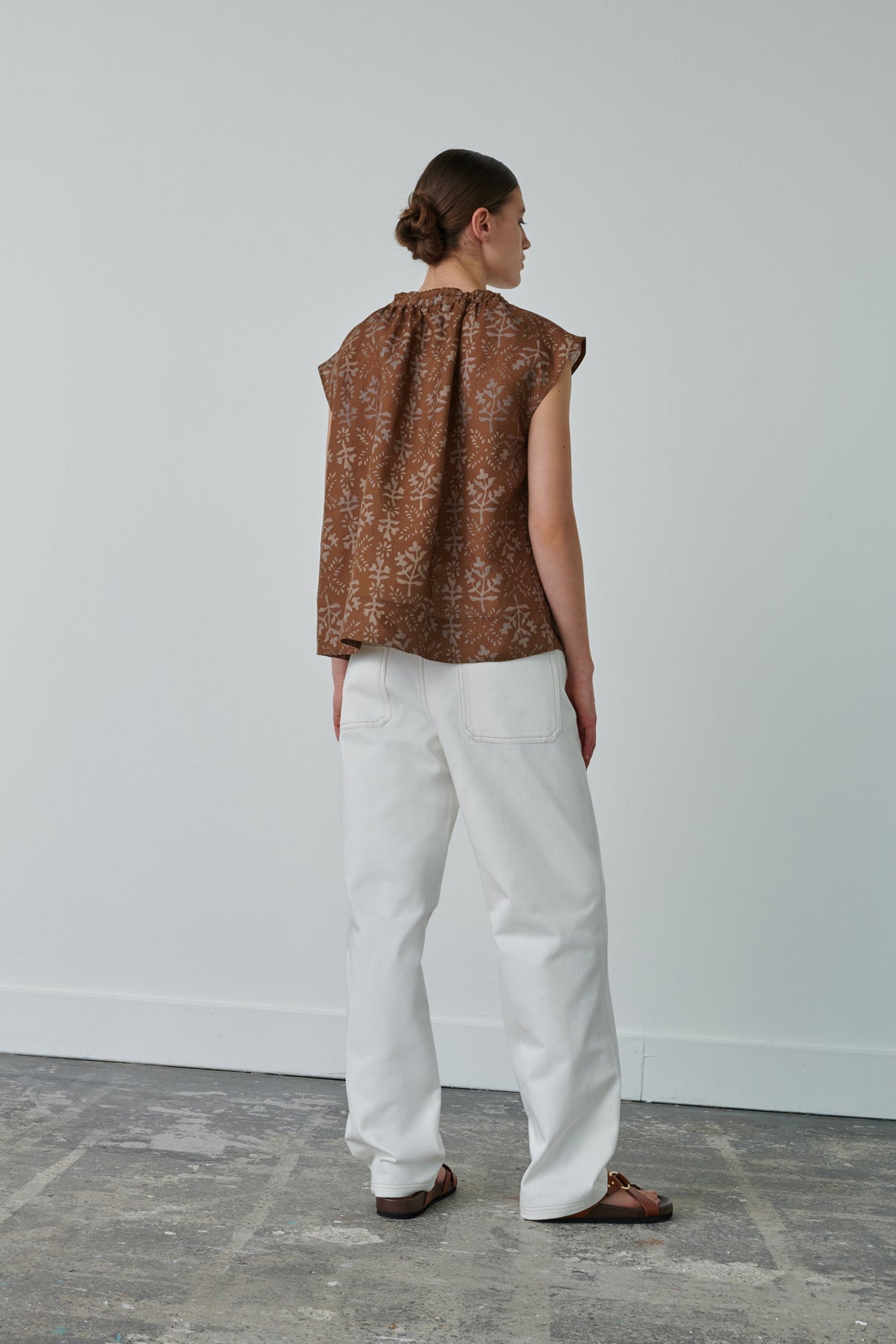 CAMISA TANGER MARRÓN vue 3