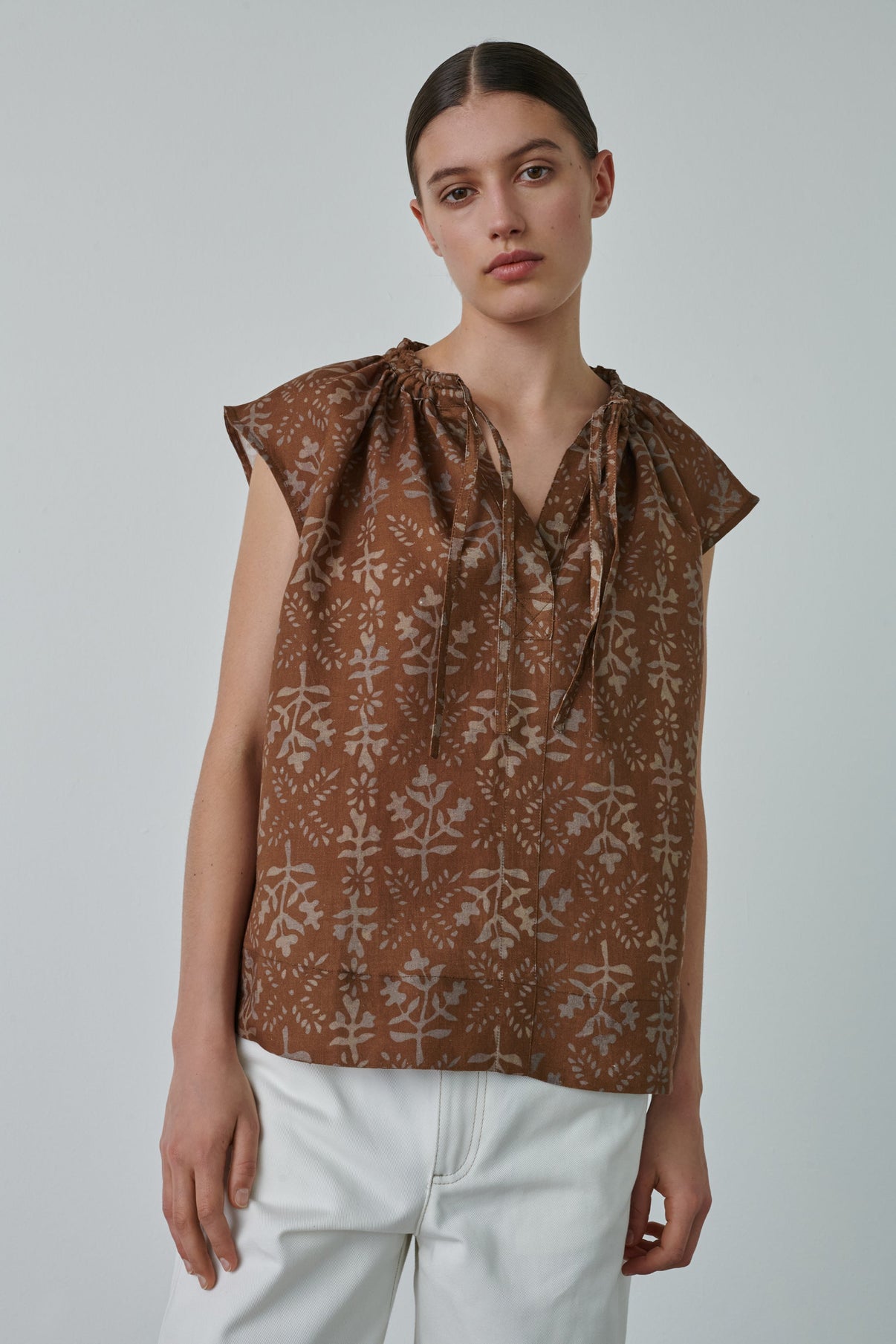 CAMISA TANGER MARRÓN vue 1