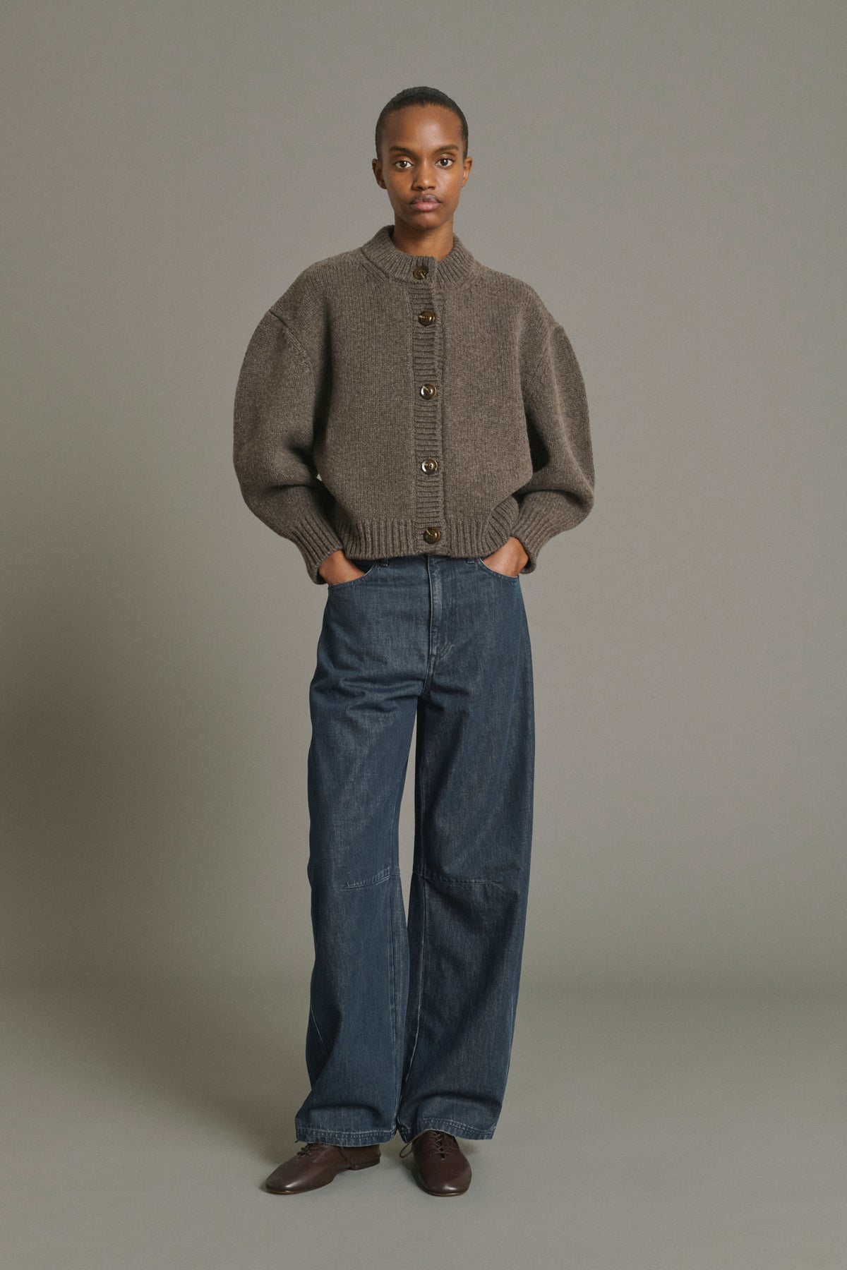 Vaqueros Eliott - Azul Gris - Algodón - Mujer