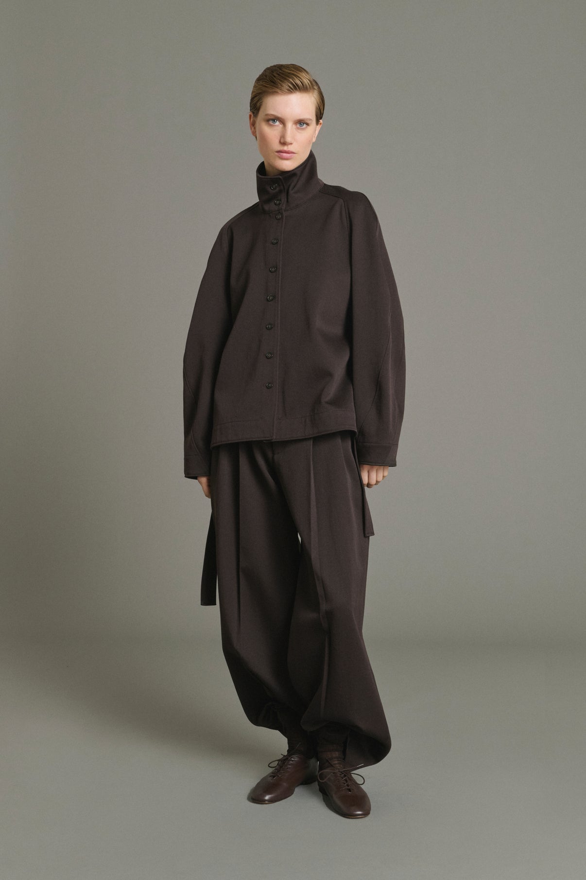 Pantalón Laumiere - Ébano - Lana - Mujer vue 5