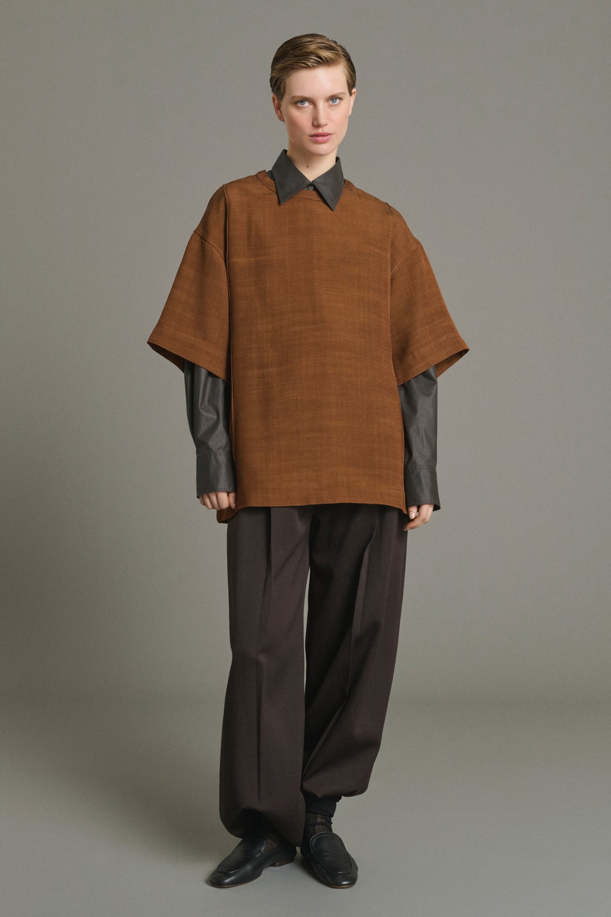 Camisa Lisa - Caramelo - Mujer vue 1