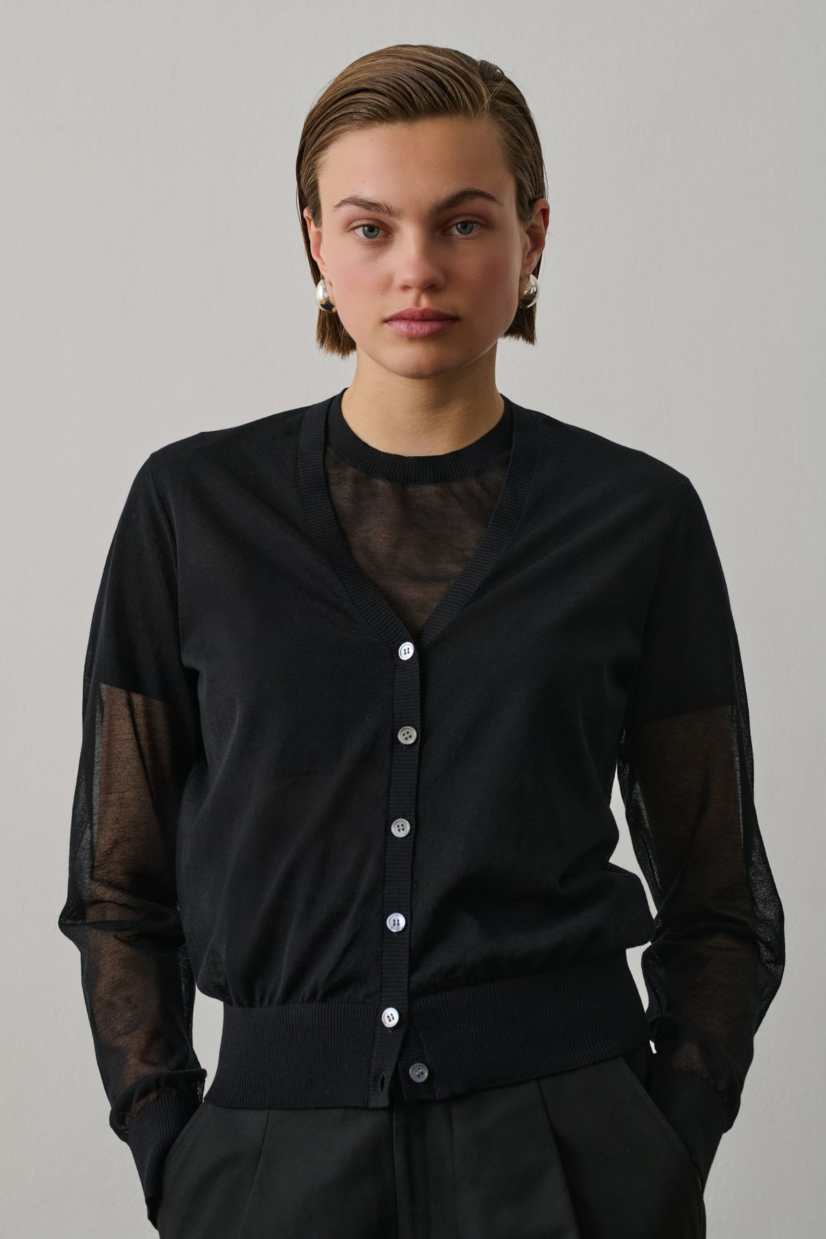 Cardigan Etretat - Noir - Femme vue 2