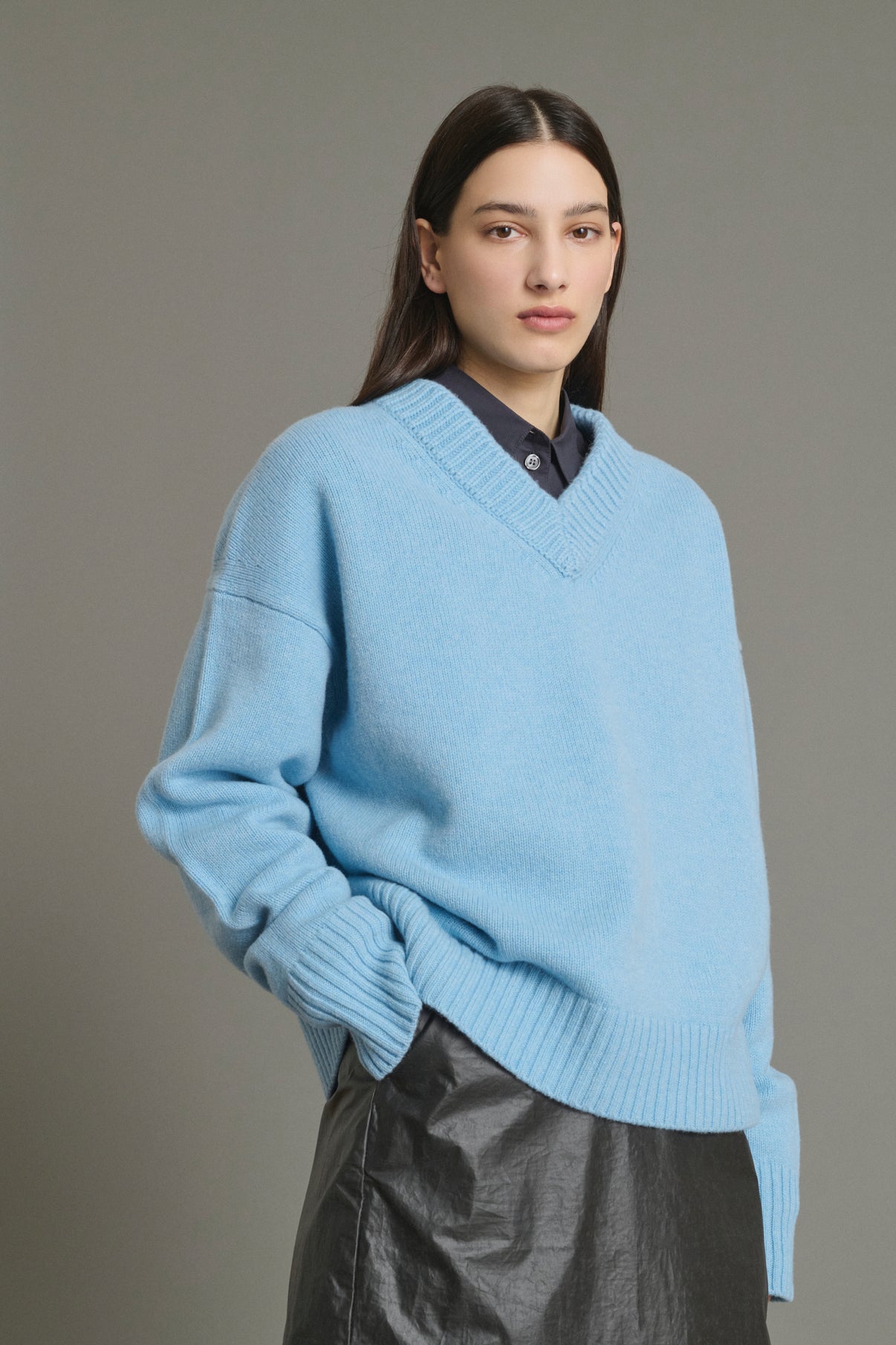 Jersey Julie - Azul Claro - Lana Merino - Mujer vue 3