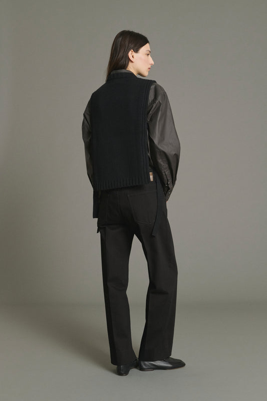 Jersey Uzel - Negro - Lana - Mujer