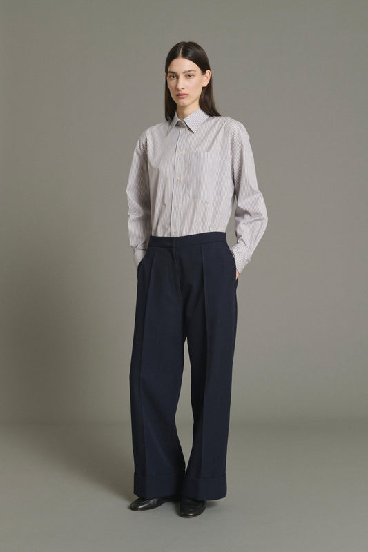 Pantalón Kobe - Navy - Lana - Mujer