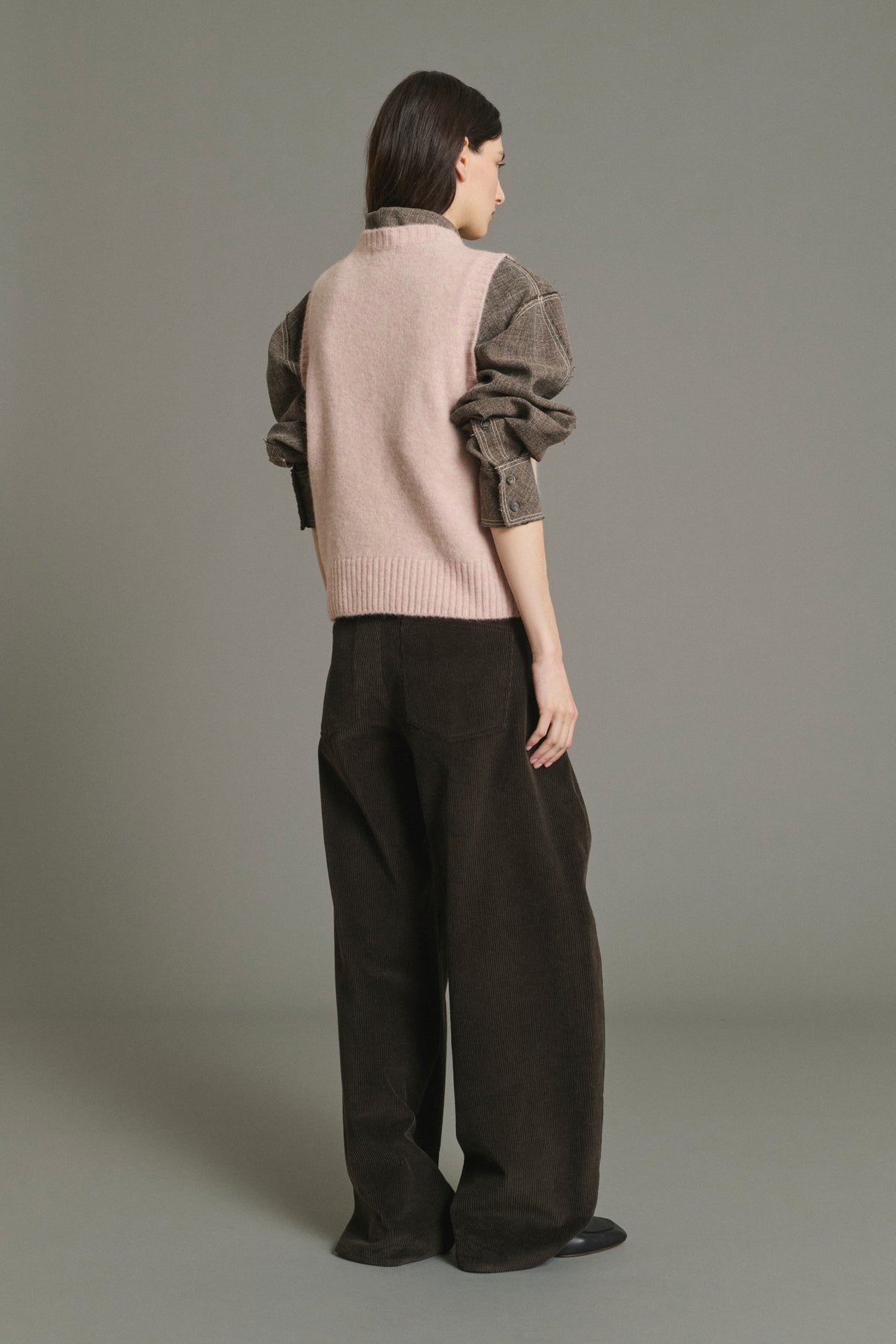 Jersey Namaste - Rosa Pálido - Lana - Mujer vue 2