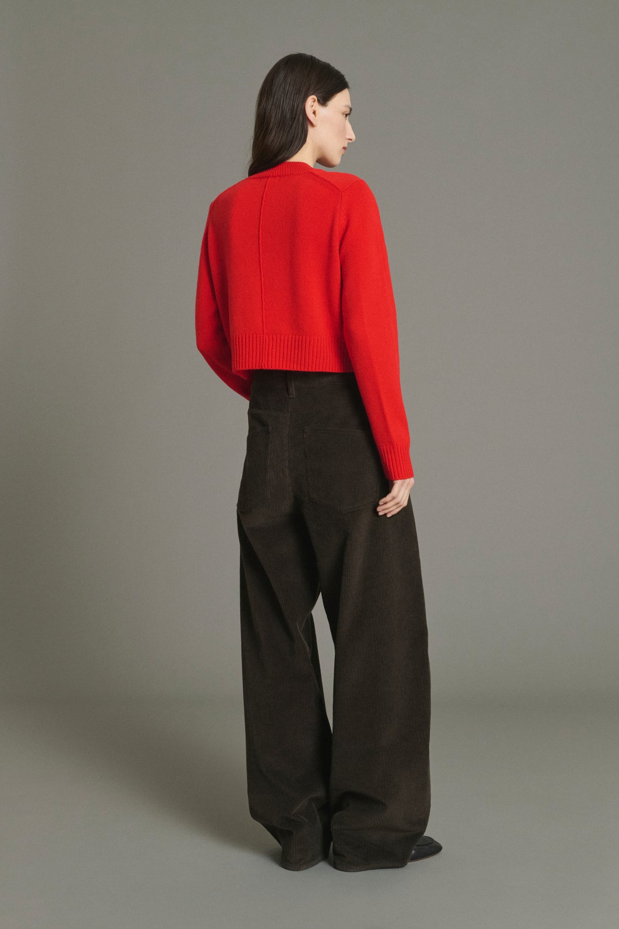 Jersey Jonas - Rojo - Lana merino - Mujer vue 2