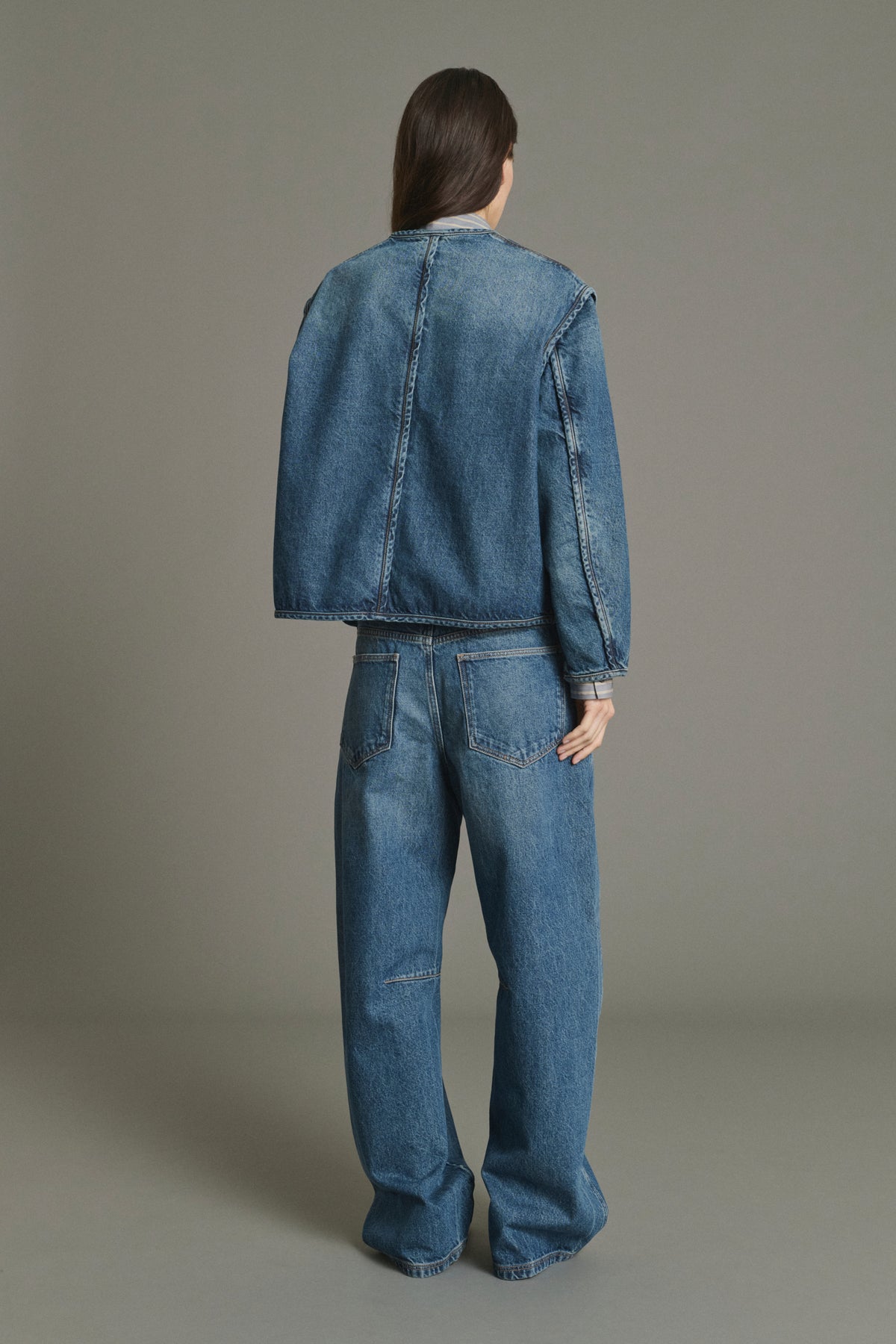 Vaqueros Eliott - Azul Denim Ancho Femme - Soeur vue 2