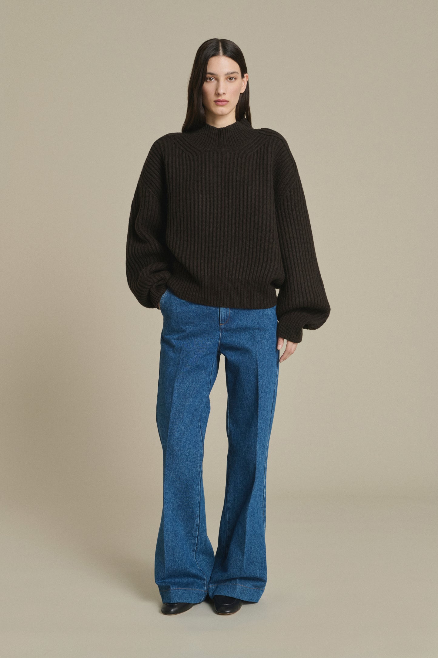 Jersey Flamand - Chocolate - Lana Merino - Mujer