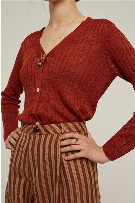 Cárdigan FIBRE ROSA vue 2