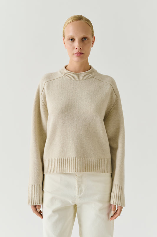 Jersey Will - Crudo jaspeado - Lana merino - Mujer