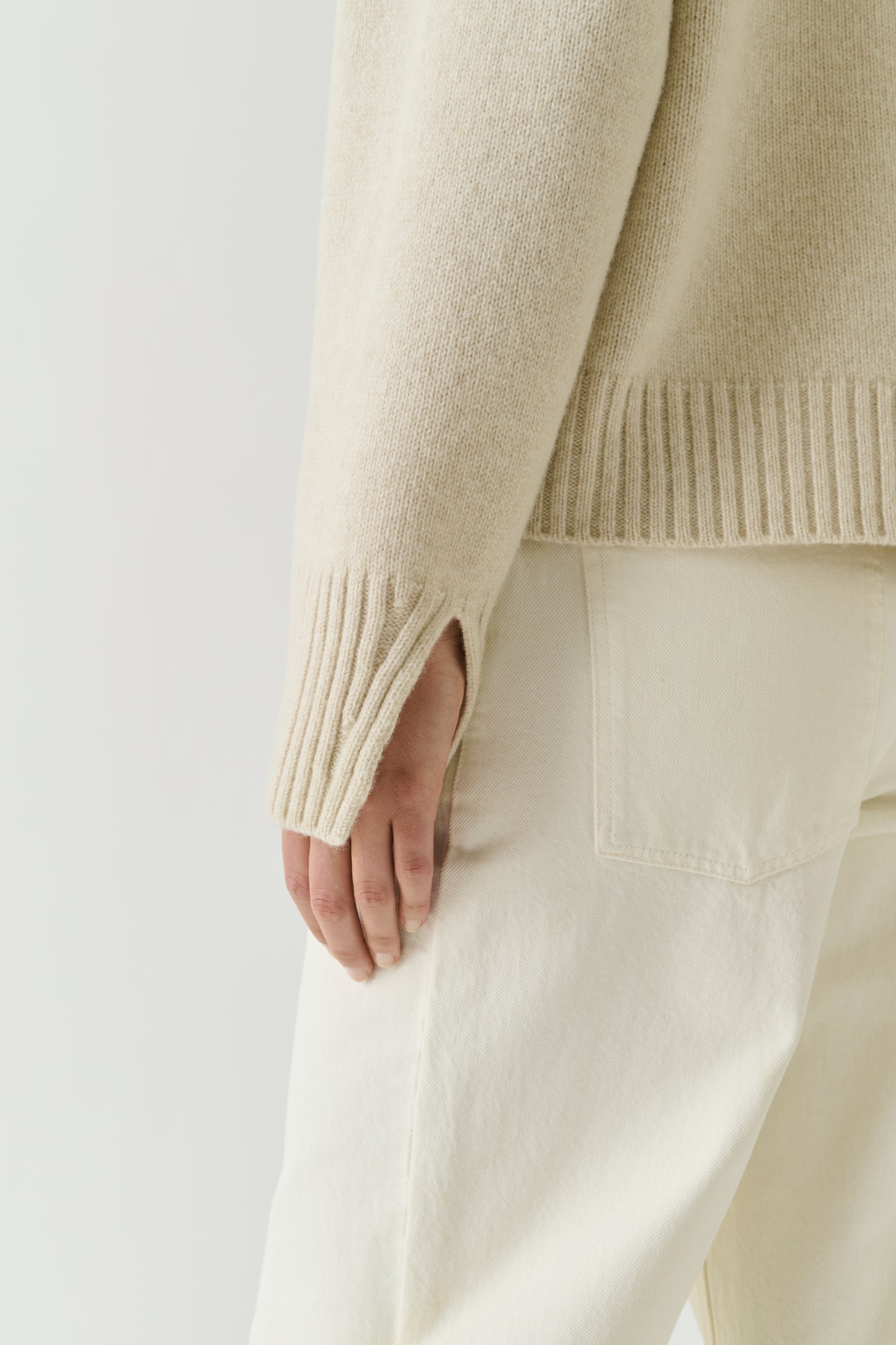 Jersey Will - Crudo jaspeado - Lana merino - Mujer